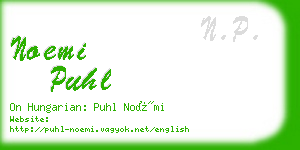 noemi puhl business card